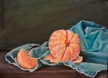 Painting titled "still life" by Viktória Déri, Original Artwork, Oil