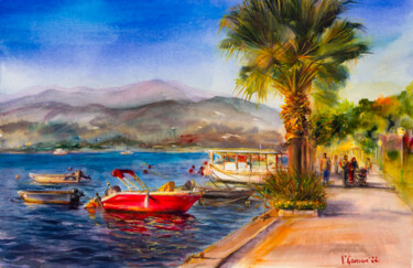 「Fethiye, Turkey, ci…」というタイトルの絵画 Виктория Гаманによって, オリジナルのアートワーク, 水彩画