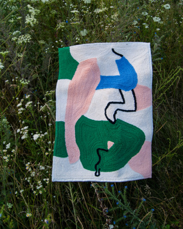 제목이 "Green Pants. Abstra…"인 섬유 예술 Viktoriya Shpetna로, 원작, 자수