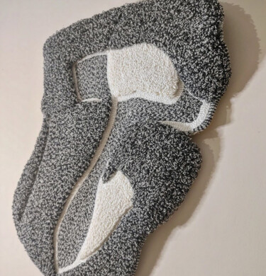 Sztuka tkaniny zatytułowany „"WWS" Abstract fibe…” autorstwa Viktoriya Shpetna, Oryginalna praca, Haft