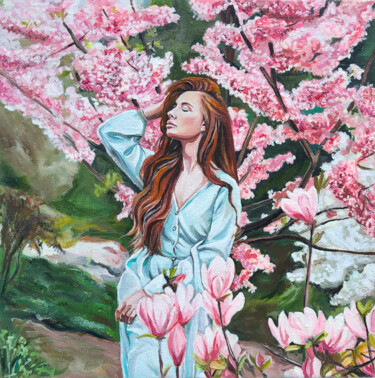 Painting titled "Spring inspiration" by Viktoryia Lautsevich, Original Artwork, Oil