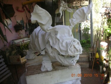 Sculpture titled "le grand cochon" by Vincent Bouillat, Original Artwork, Wire