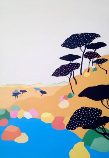 "Paysage du sud 8" başlıklı Tablo Vincent Gabin tarafından, Orijinal sanat, Akrilik