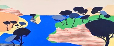 Peinture intitulée "Mon île" par Vincent Gabin, Œuvre d'art originale, Acrylique