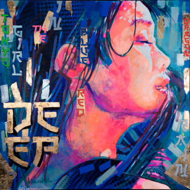 Pintura intitulada "Tokyo Vibes II Fash…" por Vincent Vee, Obras de arte originais, Acrílico