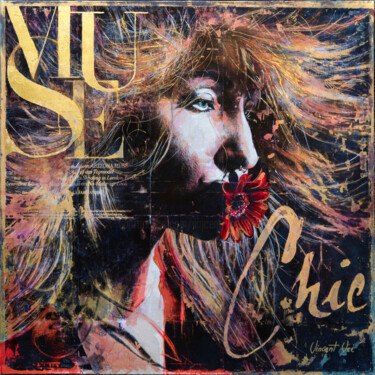Картина под названием "Muse Mystical Woman…" - Vincent Vee, Подлинное произведение искусства, Акрил
