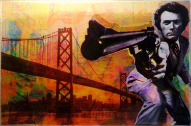 Impressões e gravuras intitulada "dirty harry" por Vincent Sabatier (VerSus), Obras de arte originais, Serigrafia