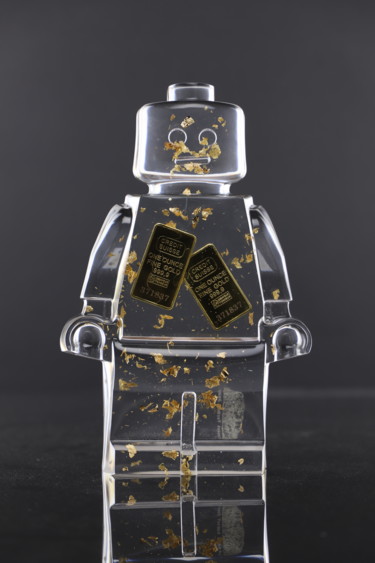 Sculpture titled "ROBOCLUSION 2 LINGO…" by Vincent Sabatier (VerSus), Original Artwork, Resin