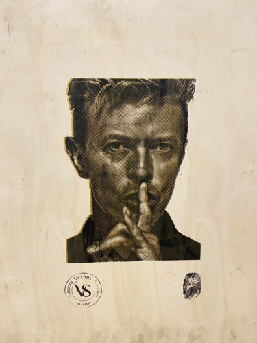 Obrazy i ryciny zatytułowany „Bowie for ever” autorstwa Vincent Sabatier (VerSus), Oryginalna praca, Nadruk