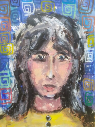 绘画 标题为“Portrait expression…” 由Vincenzo, 原创艺术品, 丙烯