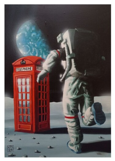 Pintura titulada "London Calling" por Vincenzo Marino, Obra de arte original, Acrílico