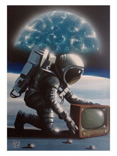 Painting titled "Video Star" by Vincenzo Marino, Original Artwork, Acrylic