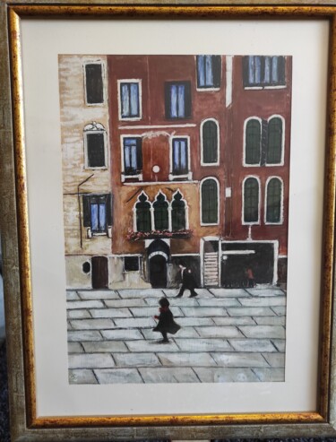 제목이 "Bambina a Venezia"인 미술작품 Vincenzo Piras로, 원작, 수채화