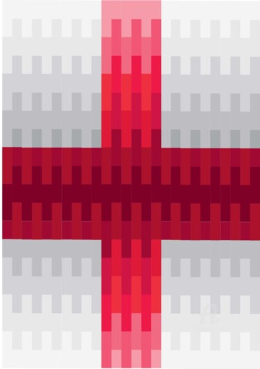 "English Flag (Drape…" başlıklı Dijital Sanat Vinci Art tarafından, Orijinal sanat, Dijital Resim