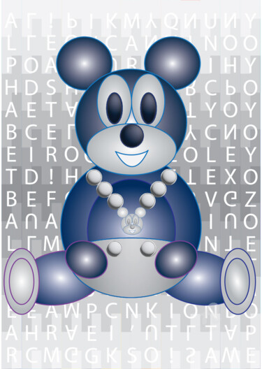 "Combo Mickey the Be…" başlıklı Dijital Sanat Vinci Art tarafından, Orijinal sanat, Mürekkep