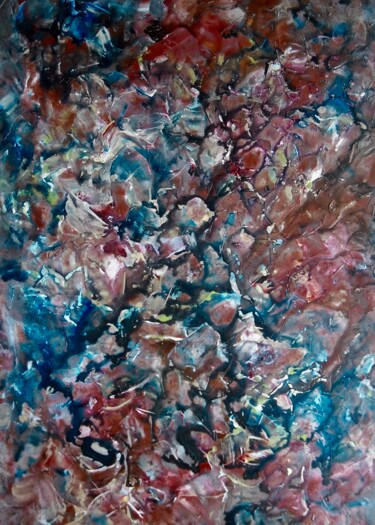 Peinture intitulée "La rivière aux gale…" par Vinet-Larente, Œuvre d'art originale, Gouache
