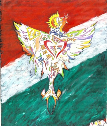 Painting titled "The Great Indian Ph…" by Vinod Kunnathulli, Original Artwork, Acrylic