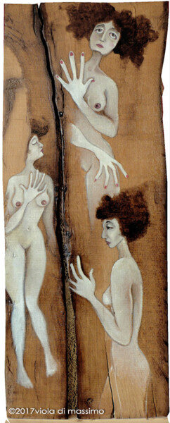 Картина под названием "Senza titolo 353-20…" - Viola Di Massimo, Подлинное произведение искусства, Масло
