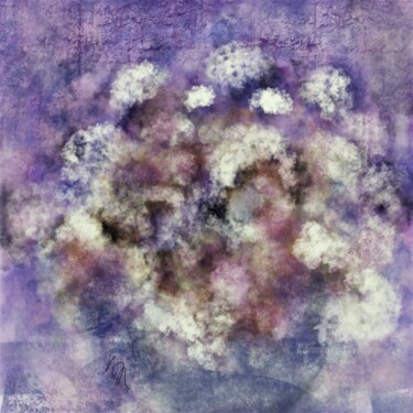 Malarstwo zatytułowany „On the Purple Wall” autorstwa Viola Gr, Oryginalna praca, Malarstwo cyfrowe