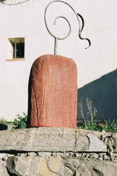 Peinture intitulée "forme metal lyre" par Violette Adjiman, Œuvre d'art originale, Huile