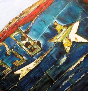 Pintura intitulada "L'ETOILE" por Violette Le Gallou, Obras de arte originais, Óleo Montado em Armação em madeira