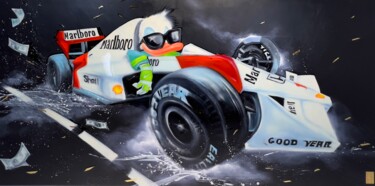 Pintura titulada "Formula 1 Donald Du…" por Viqa Badion, Obra de arte original, Acrílico