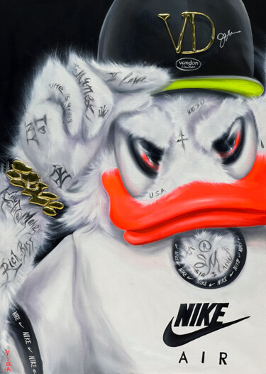 Schilderij getiteld "Scrooge McDuck  Ric…" door Viqa Badion, Origineel Kunstwerk, Olie