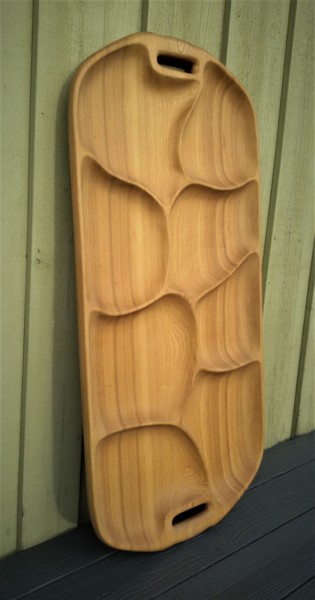 Sculpture intitulée "Swedish Buffet Tray" par Virgilijus Vaiciunas, Œuvre d'art originale, Bois