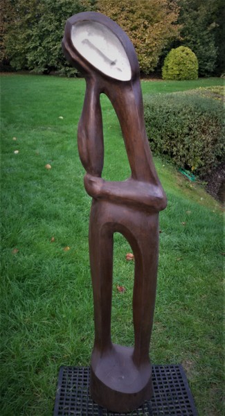 Scultura intitolato "Reverie" da Virgilijus Vaiciunas, Opera d'arte originale, Legno