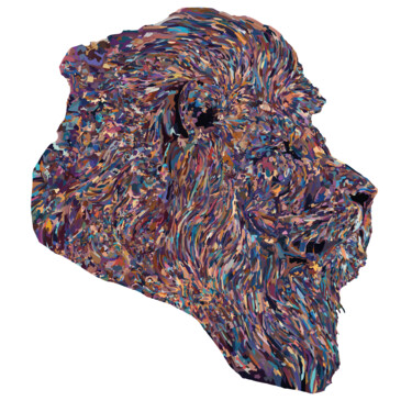 "Lion-2" başlıklı Dijital Sanat Virginie Gérôme tarafından, Orijinal sanat, 2D Dijital Çalışma
