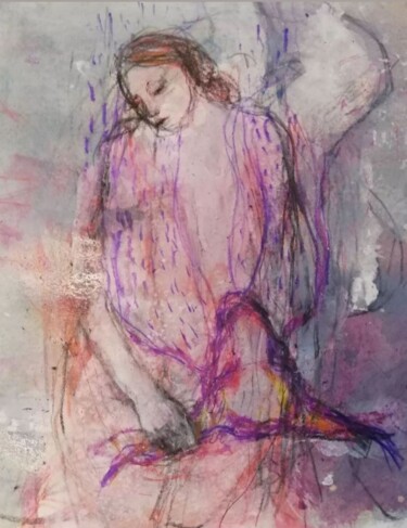Pintura titulada "Heroine" por Virginie Hils, Obra de arte original, Acrílico