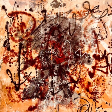 Malarstwo zatytułowany „Pour ainsi dire” autorstwa Virginie Munch, Oryginalna praca, Akryl Zamontowany na Drewniana rama nos…