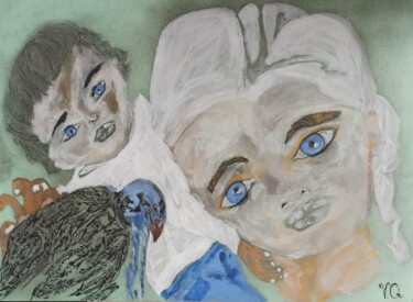 Pintura intitulada "Lorsque ton âme d'e…" por Virginie Queva, Obras de arte originais, Acrílico