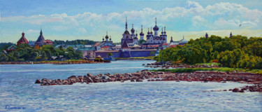 Painting titled ""Соловки"" by Aleksandr Samokhvalov, Original Artwork, Oil
