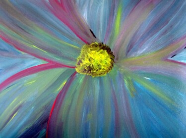 Malerei mit dem Titel "Flor" von Elizabeth Garces, Original-Kunstwerk, Acryl Auf Keilrahmen aus Holz montiert