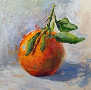 Картина под названием "Orange, fruits. Sti…" - Vita Schagen, Подлинное произведение искусства, Масло