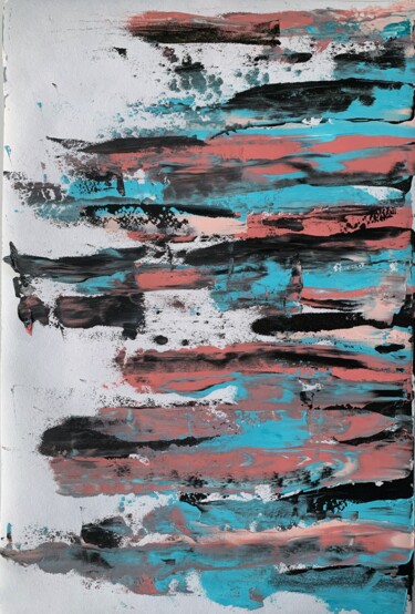 Картина под названием "Abstract painting 4…" - Vita Schagen, Подлинное произведение искусства, Масло