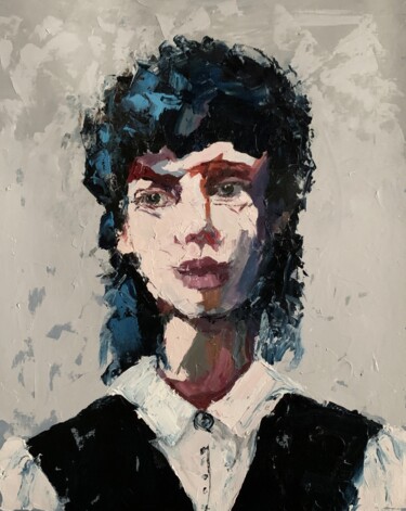 "Woman. Portrait. (1…" başlıklı Tablo Vita Schagen tarafından, Orijinal sanat, Petrol Ahşap Sedye çerçevesi üzerine monte ed…