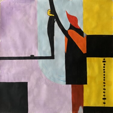 Картина под названием "Playground. Abstrac…" - Vita Schagen, Подлинное произведение искусства, Акрил