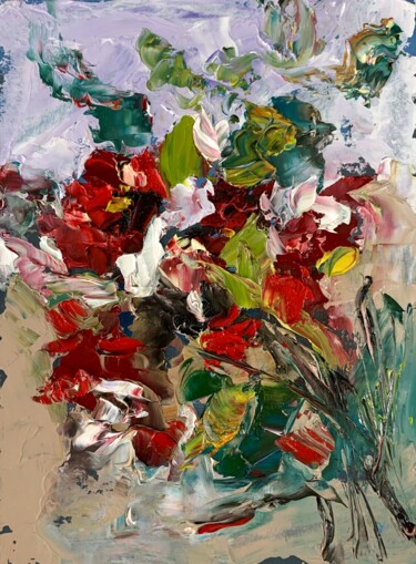 제목이 "Bouquet of wild flo…"인 미술작품 Vita Schagen로, 원작, 기름 판지에 장착됨