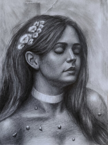 Drawing titled "portrait of an aest…" by Vitaly.Arts, Original Artwork, Graphite