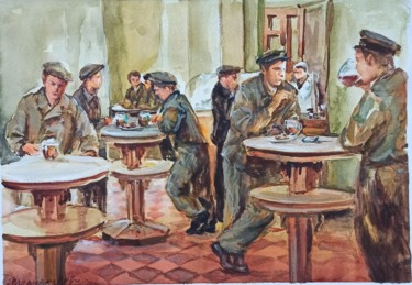 Painting titled "Five years ago, the…" by Vitalii Gatsutsyn (Ialpachek Levi), Original Artwork, Watercolor