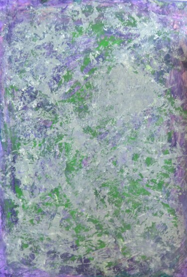 Painting titled "Genesis Green || Gê…" by Vitor Merelim, Original Artwork, Acrylic Mounted on Wood Stretcher frame