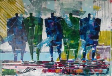 Painting titled "Urbano 72" by Vitor Moinhos, Original Artwork, Acrylic