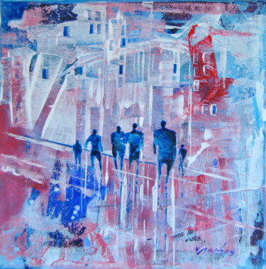 Painting titled "Urbano 20" by Vitor Moinhos, Original Artwork, Acrylic