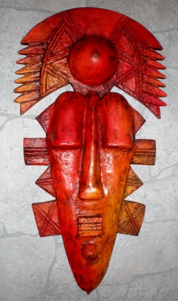 Peinture intitulée "Sun protective mask…" par Vivis, Œuvre d'art originale