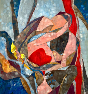 제목이 "Passion"인 미술작품 Vladia Molchanova (VLADIA)로, 원작, 기름 나무 들것 프레임에 장착됨