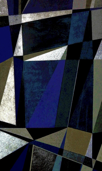 Arts numériques intitulée "Rythme en bleu" par Théo Golb, Œuvre d'art originale
