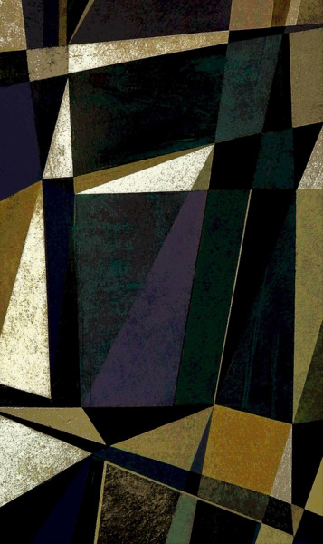 Arts numériques intitulée "Rythme en violet" par Théo Golb, Œuvre d'art originale