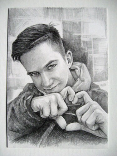 Drawing titled "Paint portraits on…" by Vladimir Lutsevich, Original Artwork, Pencil